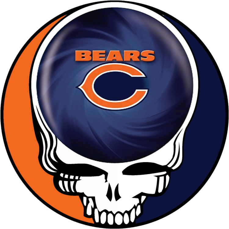 Chicago Bears skull logo DIY iron on transfer (heat transfer)